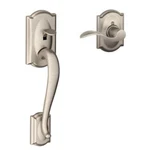 Schlage FE285 619 Acc Lh Camelot Front Entry Handleset - Satin Nickel. Fixed Price $20.00.