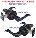 Constructor Privacy Bed/bath Rm Lever Door Oil Rubbed Bronze Knob Handle Lockset. Fixed Price $12.97.