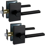 Newbang Long Plate Hall Closet Lever Handle Lock Matte Black Finishhea.... Fixed Price $101.81.