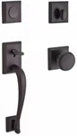 Baldwin Madison Distressed Bronze Full Dummy Door Handleset. Fixed Price $145.00.