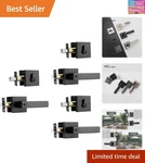 Ncl 3 Pack Keyed Entry Door Lever With Single Cylinder Deadbolt, Alike .... Fixed Price $161.89.