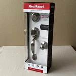 Kwikset Dakota Satin Nickel Single Cylinder Entry Handleset Smartkey 96870-090. Fixed Price $40.00.