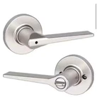 New Kwikset Hollis Privacy Bed/bath Door Handle Knob Lever Satin Nickel Free Shi. Fixed Price $14.95.