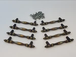 8 Amerock Cabinet Pulls Handle 4.25" Antique Brass 3" Spacing. Fixed Price $24.99.