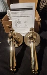Rio Salto Polished Brass Passage Door Lever New Open Box Hall Closet. Fixed Price $34.99.