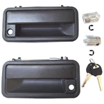 Metal Exterior Door Handles Lever Handle&cylinder&key, Black. Fixed Price $44.50.