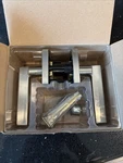Kwikset Halifax Square Passage Hall/closet Door Lever Satin Nickel 97200-852. Fixed Price $19.89.