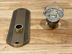Nostalgic Warehouse Deco Plate & Waldorf Knob 706487 Dummy, Brass - Msrp $127. Fixed Price $30.00.