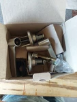 Schlage F40 619 16-080 Latch 10-027 Strike 1-3/4" Dr Satin Chrome New Opened. Fixed Price $28.00.