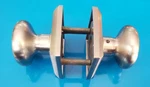 Baldwin FD.ROU.TSR.150, Full Dummy, Round Knob Square Rose, Datin Nickel. Fixed Price $34.05.