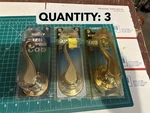 Nos 3-PACK Lot Steel Pro Right Hand Dummy Lever 209919 Polished Brass. Fixed Price $24.16.