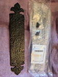 2 Push Plate Door Black Powder Coat Iron - Vintage Design. Fixed Price $40.00.