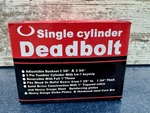 Ultra Hardware Single Cylinder Deadbolt Stainless Steel Adjustable Backset. Fixed Price $14.95.