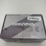 Coolnews 1 Pack Crystal Glass Door Knob Interior Square Handle. Fixed Price $19.66.