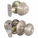 Defiant 308663373 Hartford Satin Nickel Entry Knob And Single Cylinder Deadbolt. Fixed Price $999.69.