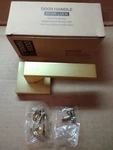 Kft Closet Door Handle 3503-SBQDM Satin Brushed Gold Tone Brass Plated Zinc. Fixed Price $12.90.