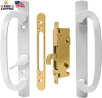 Lwzh White Patio Sliding Glass Door Handle Set - Reversible Design. Fixed Price $49.37.