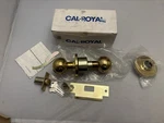 Cal-royal BA-00 Barrinton Series Entrance Lock Bright Brass With Key Open Box. Fixed Price $14.20.