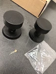 Emtek 705BZRNFB Round Knob Non-turning Dummy Set Flat Black. Fixed Price $144.99.