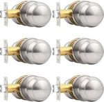 Probrico Passage Door Knobs Brushed Nickel Interior Keyless Round .... Fixed Price $51.99.