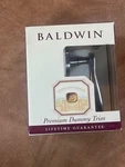 Baldwin Premium Interior Dummy Trim Latch 95455.150.LDM Left Hand Satin Nickel. Fixed Price $29.99.