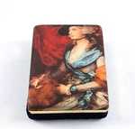 Vintage Arnex Padded Silk Jewelry Box - Gainsborough "portrait Of Mrs. Siddons". Fixed Price $45.00.