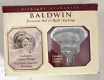 New Baldwin Filmore Crystal Door Knob Polished Chrome Privacy 5800.260.PRVRD. Fixed Price $59.95.