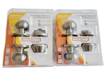2 Schlage JC60 V Str 619 Single Cylinder Keyed Entry Lock Deadbolt, Satin Nickel. Fixed Price $94.09.