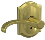 Schlage FC172 608 Cam Dummy Leverset With Decorative Rossete - Satin Brass. Fixed Price $29.99.