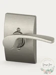 Schlage Merano Right Handed Lever Non Turning Lock Satin Nickel New. Fixed Price $17.80.