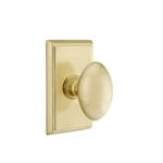 Emtek 8521EUS4 Dummy, Rectangular Rosette, Egg Knob, Satin Brass. Fixed Price $152.00.