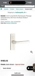 Emtek Long Stretto Rectangular Passage Sideplate Entry Set Model 5507US15. Fixed Price $52.00.
