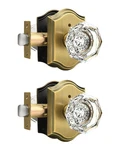 Door Lock 2 Pack Crystal Knobs Heavy Duty Antique Brass C30AO Gobrico Sets. Fixed Price $89.99.