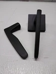Emtek 5050HERUS19 Hermes Lever W/ Square Rosette Dummy. Fixed Price $34.99.