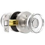 Naubea Brushed Nickel Door Knobs Crystal Interior Privacy. Fixed Price $68.41.