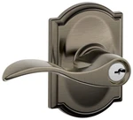 Schlage F51-ACC-CAM Accent Single Cylinder Keyed Entry Door Lever Grey. Fixed Price $134.89.