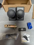 Emtek 8121-NW-US19 Norwich Door Knob Passage With Rectangular Rosette Black. Fixed Price $90.00.