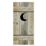Outhouse Restroom Door Cover By Beistle Company 57126. Fixed Price $9.88.