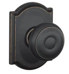 Schlage Georgian F10 716 Cam Passage Hall & Closet Door Knob Aged Bronze. Fixed Price $22.99.