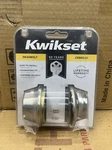 Kwikset 96600-564 Single Cylinder Deadbolt Keyed Lock Satin Nickel 66015CPK6 New. Fixed Price $17.99.