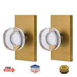 Newlaking Dummy Door Knob Set Crystal Glass Non-locking Handles For Bifol. Fixed Price $81.13.