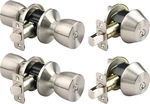 Brinks Bell Style Keyed Entry Door Knob And Single Cylinder Deadbolt Set, 2-PA. Fixed Price $61.79.