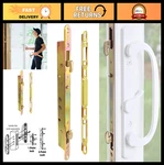 Keyed Sliding Patio Door Handle Set With 11.75" Mortise Lock, 2-POINT Security. Fixed Price $153.99.