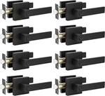 8 Pack Black Privacy Door Handles Heavy Duty Interior Lever Knobs For Bedroom. Fixed Price $175.96.