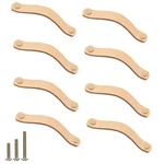 Yusheng 8 Pack Soft Genuine Leather Drawer Pulls Handle,wardrobe Cabinets Kit.... Fixed Price $26.49.