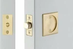 Emtek Tubular Pocket Door (square Passage, Flat Black (US19)). Fixed Price $59.20.