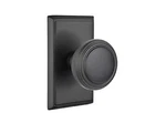 Emtek 8521NWUS19 Full Dummy Set, Rectangular Rosette, Norwich Knob, Flat Black. Fixed Price $136.95.