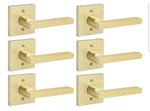 3 Pairs 6X Goldenwarm Brushed Dummy Door Handles, Zinc-alloy Heavy Duty. Fixed Price $55.00.