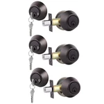 Gobrico 3 Keyed Alike Double Cylinder Deadbolts, Exterior/interior Door. Fixed Price $45.29.