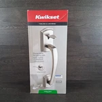 Kwikset 98150-013 Satin Nickel Exterior Handle With Interior Lever. Fixed Price $49.99.